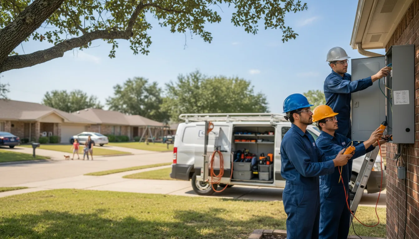Certified electrician providing emergency electrical services in Hineston, LA